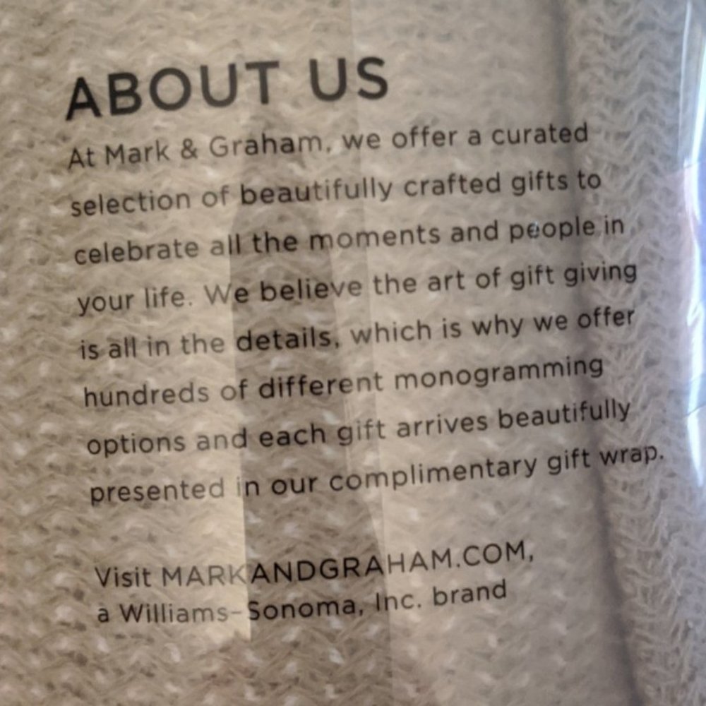 NWT, Mark & Graham Knit Throw - Picture 2 of 3